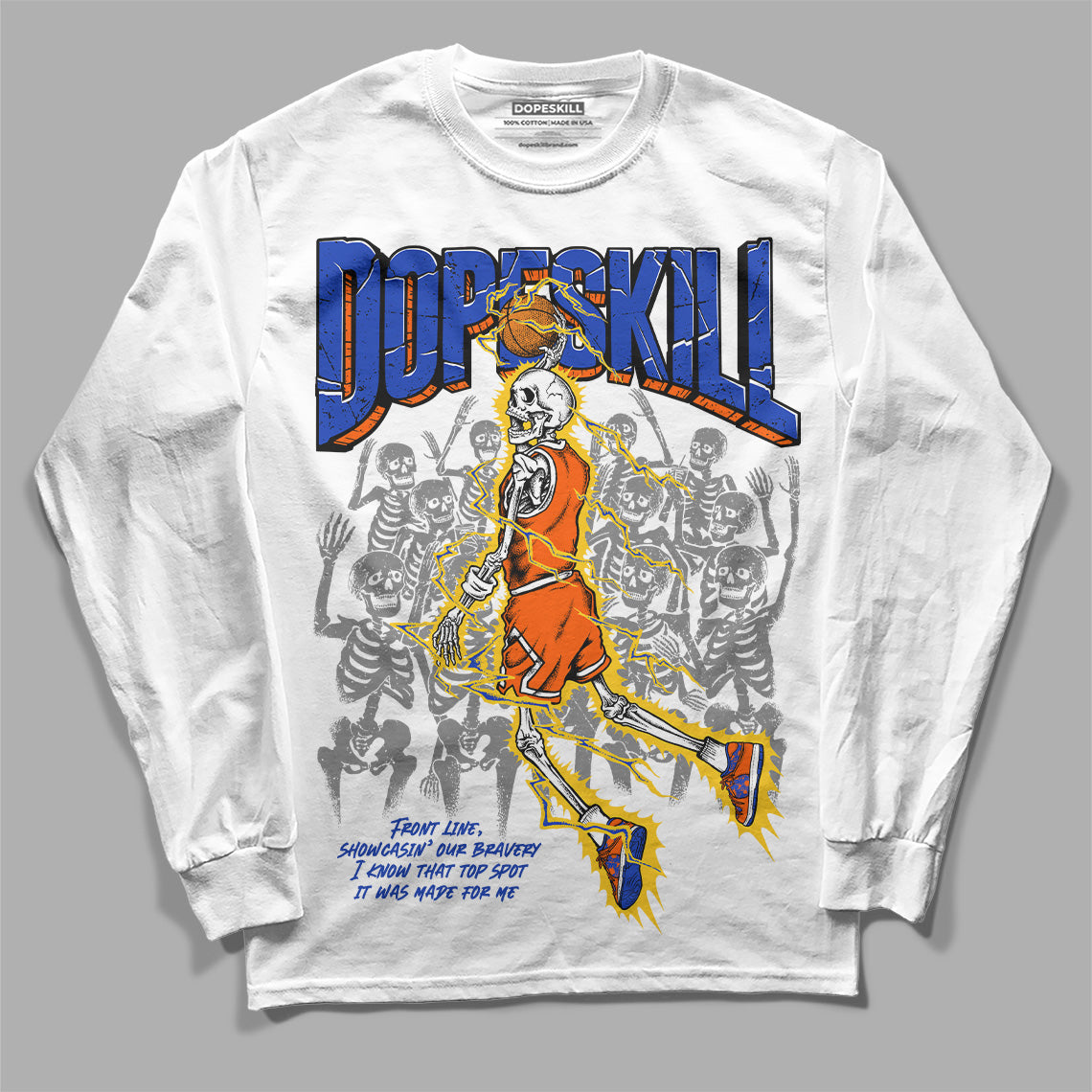 Dunk Low Futura Orange Blaze DopeSkill Long Sleeve T-Shirt Thunder Dunk Graphic