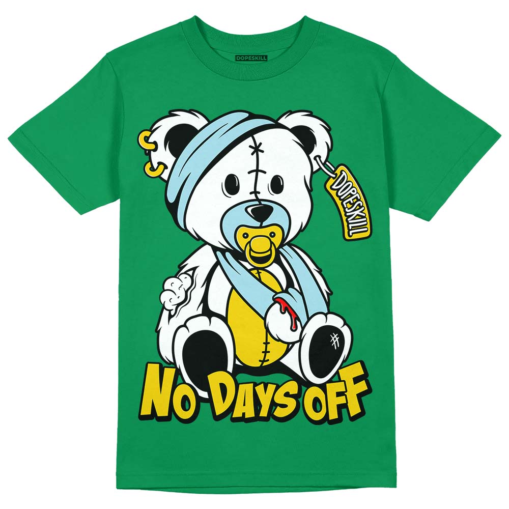 Lucky Green 5s DopeSkill Green T-shirt Hurt Bear Graphic