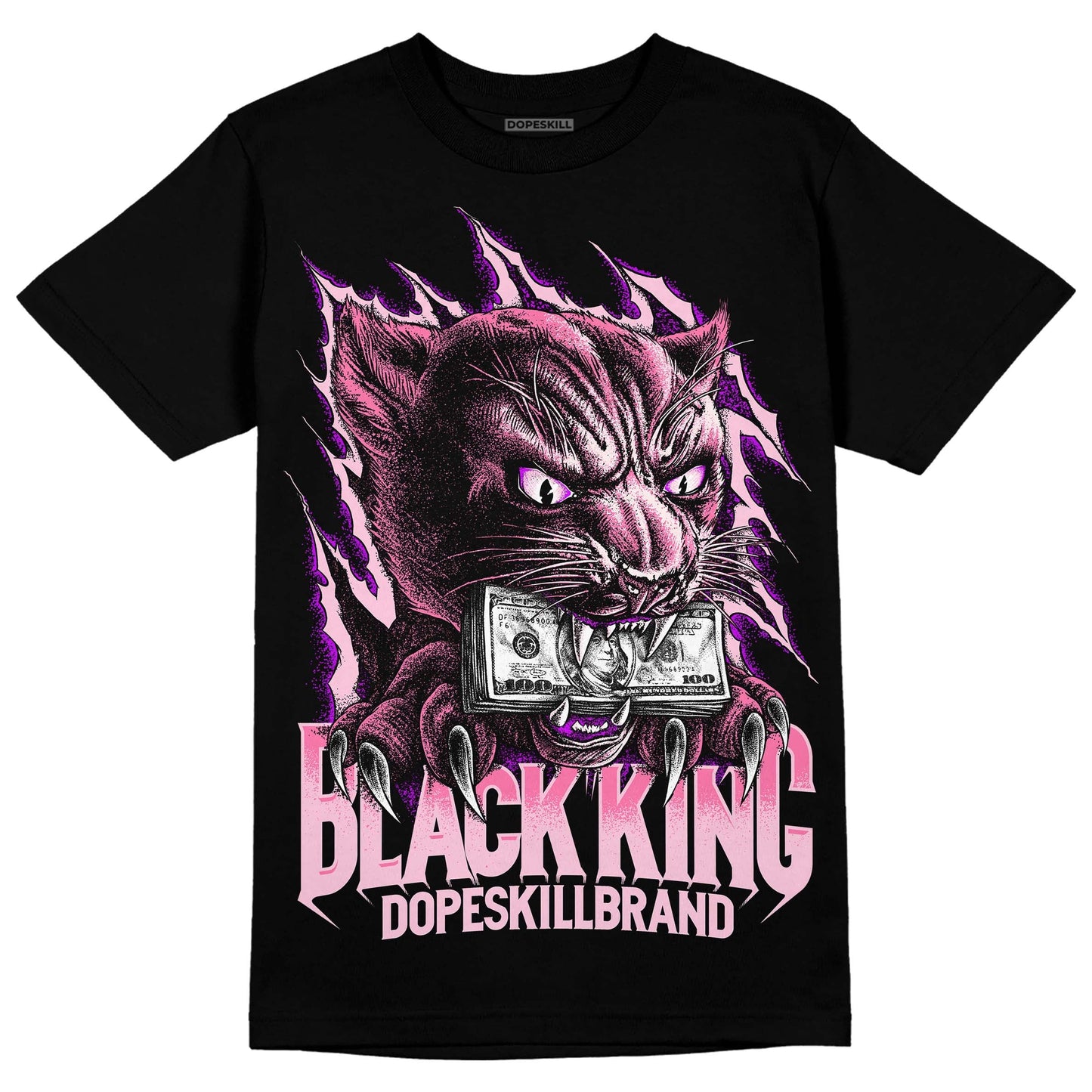 Dunk Low Pink Foam DopeSkill T-Shirt Black King Graphic