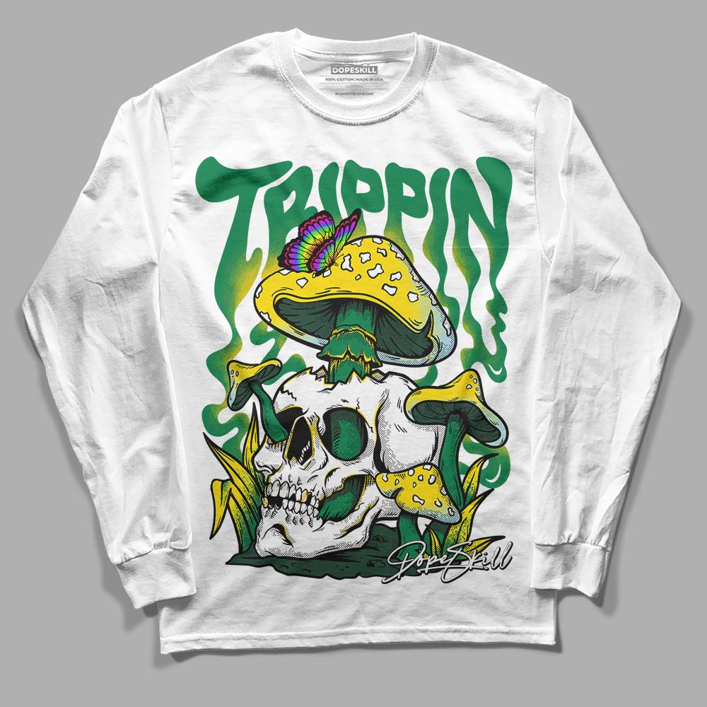 Lucky Green 5s DopeSkill Long Sleeve T-Shirt Trippin Graphic