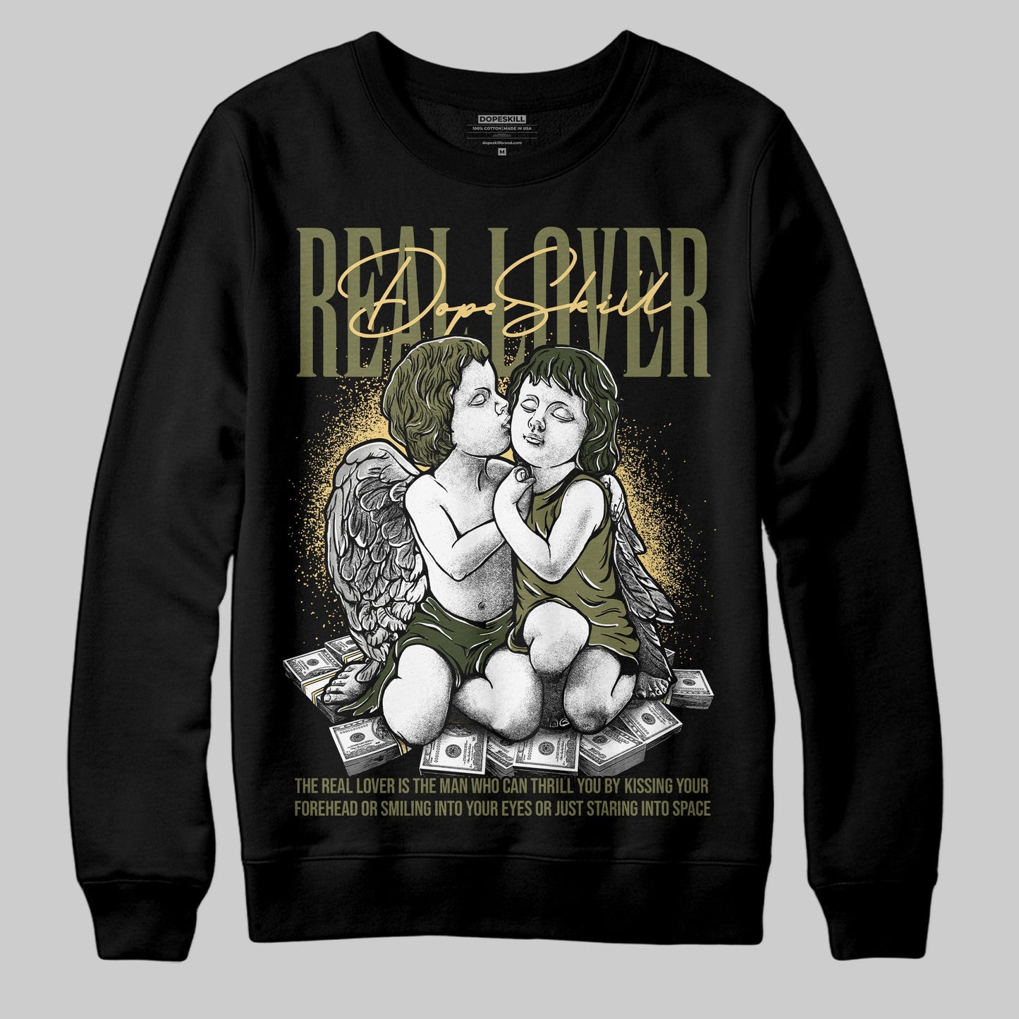 Craft Olive 4s DopeSkill Sweatshirt Real Lover Graphic
