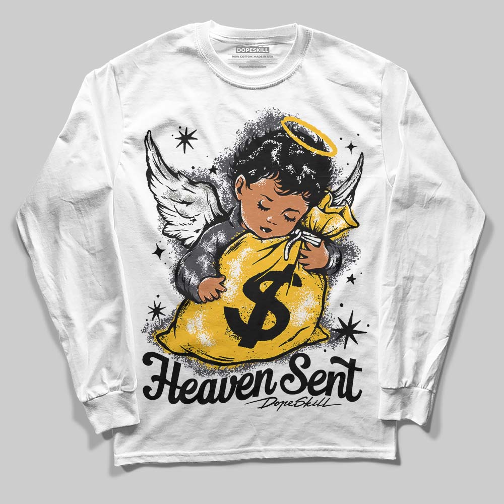 Black Cat 3s DopeSkill Long Sleeve T-Shirt Heaven Sent Graphic