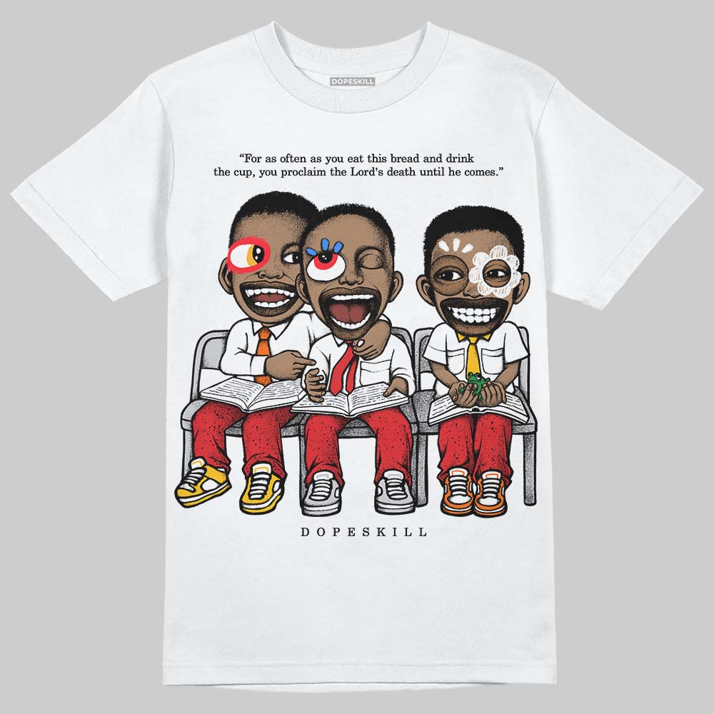 Red Cement 4S DopeSkill T-Shirt First Sunday Graphic