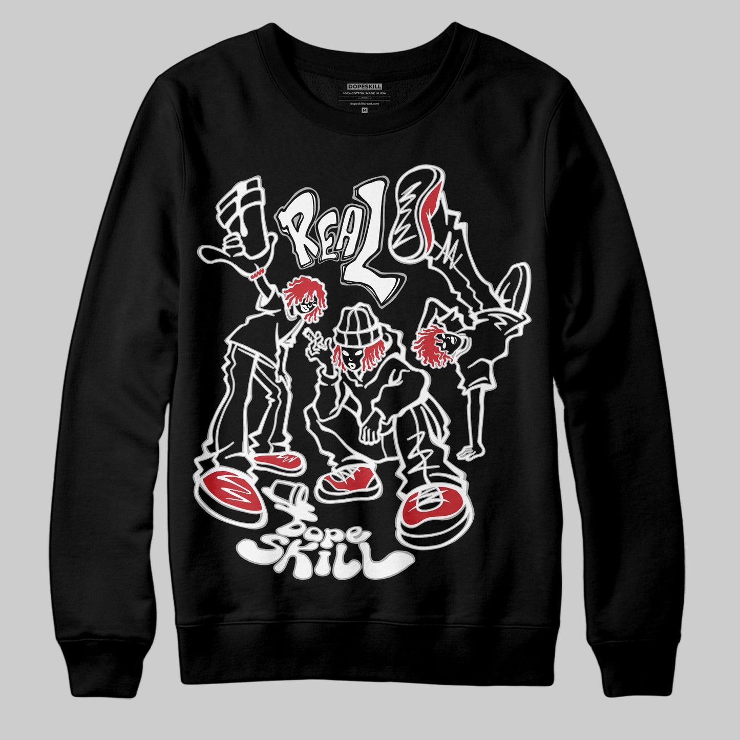 Bred Velvet 11s DopeSkill Sweatshirt Real Y2K Players Graphic