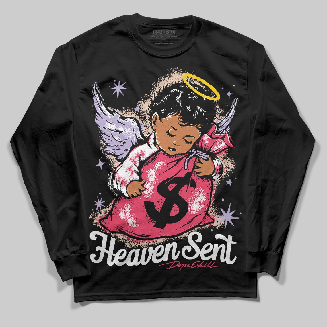 Peanut Butter Jelly 5s DopeSkill Long Sleeve T-Shirt Heaven Sent Graphic
