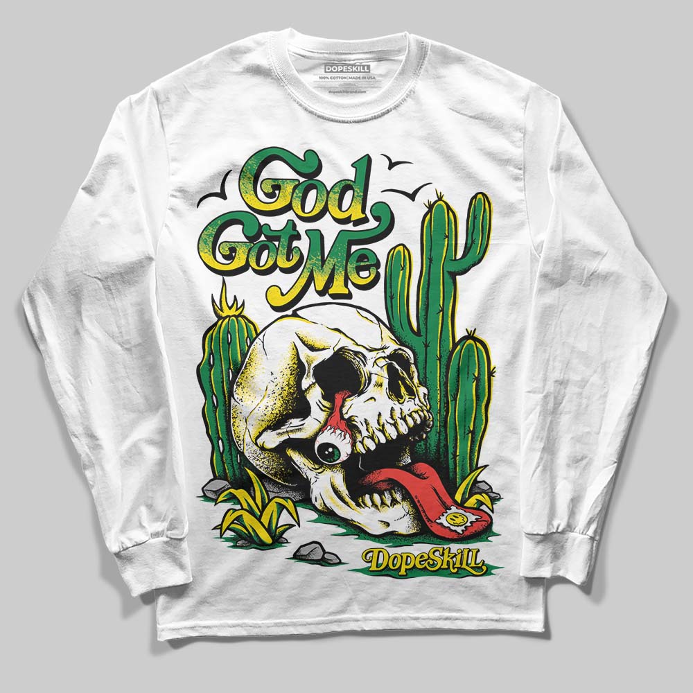 Dunk Reverse Brazil DopeSkill Long Sleeve T-Shirt God Got Me Graphic