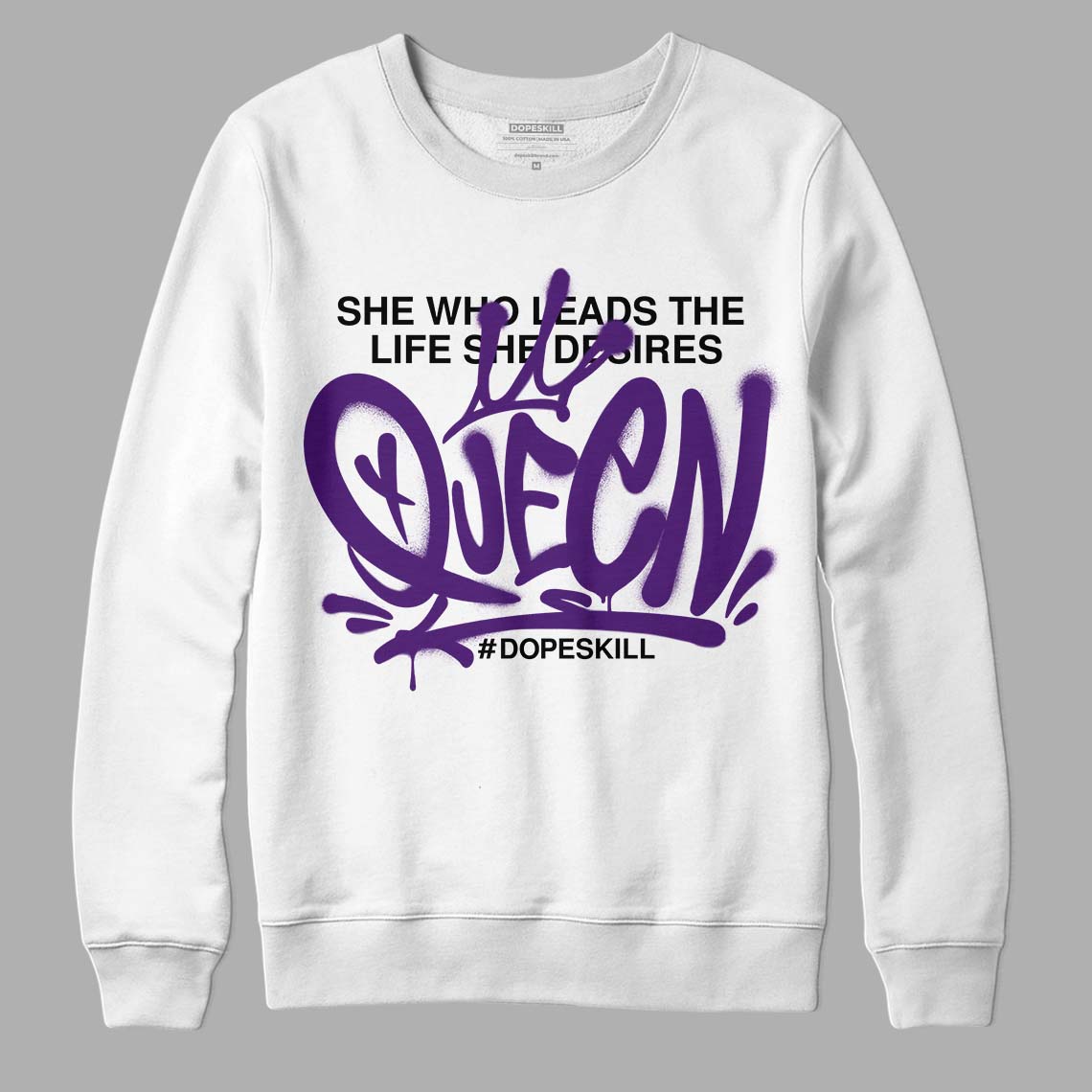 Field Purple 12s DopeSkill Sweatshirt Queen Graphic