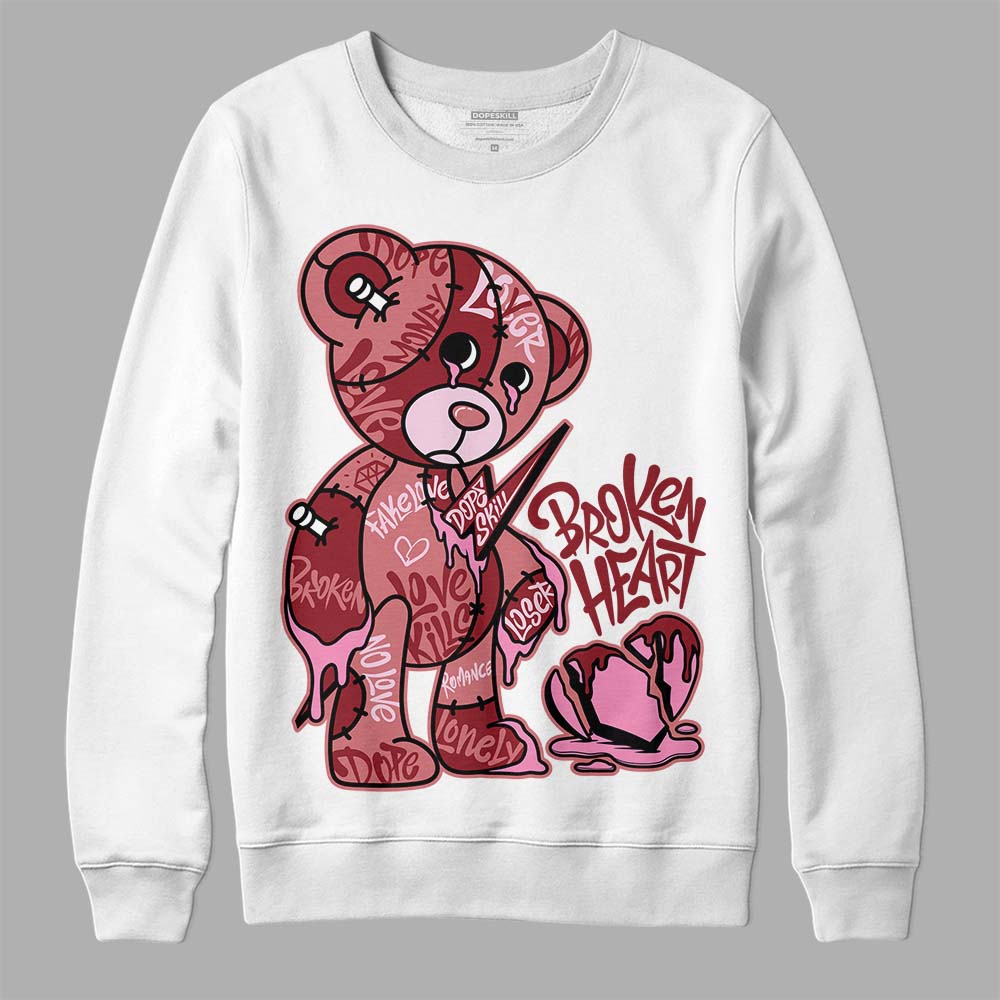 Valentine's Day Collection DopeSkill Sweatshirt Broken Heart Graphic