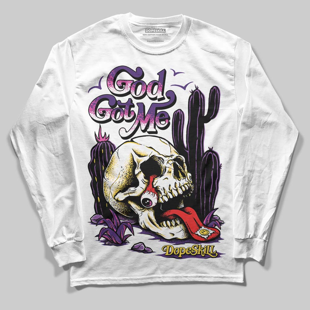 Field Purple 12s DopeSkill Long Sleeve T-Shirt God Got Me Graphic