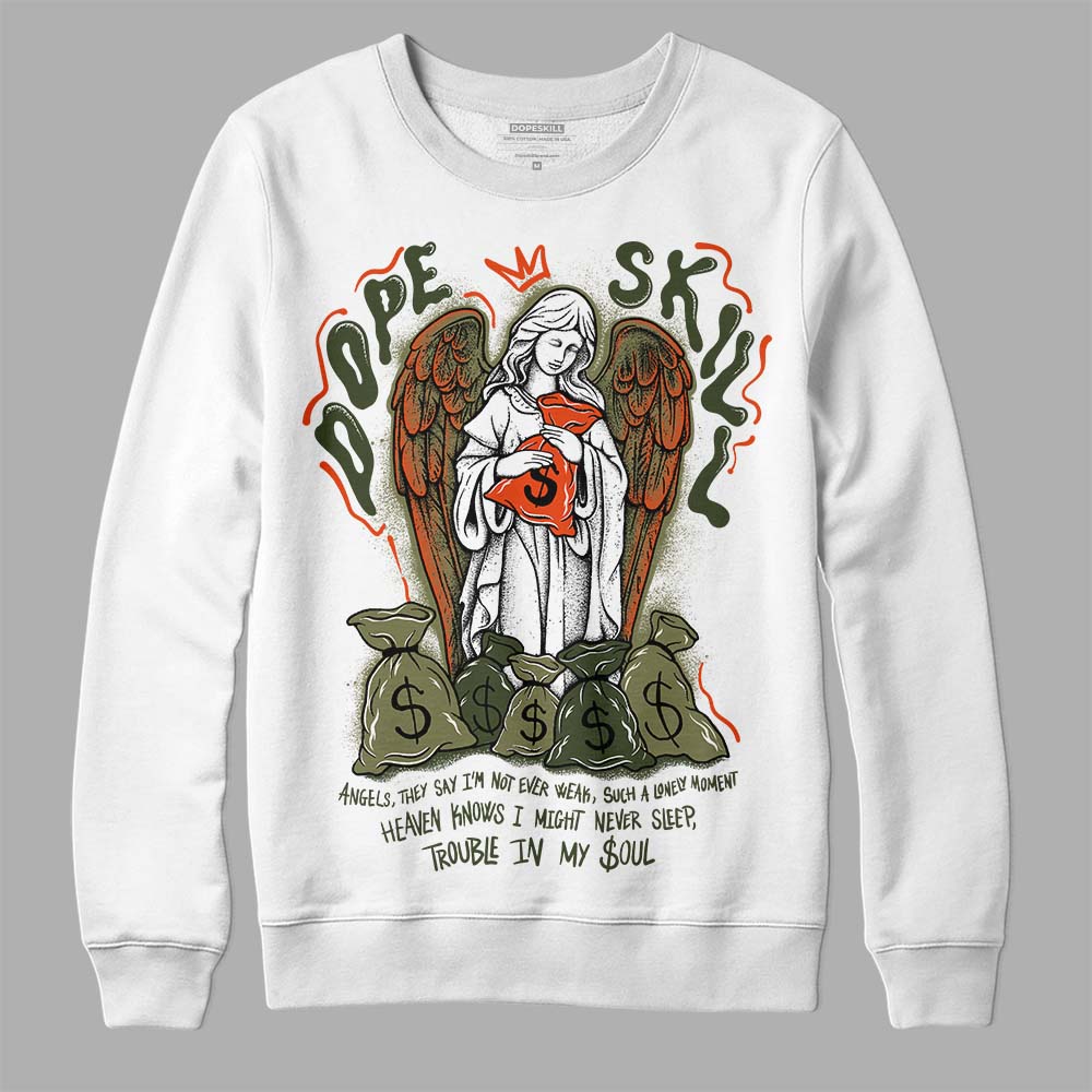 Olive Collection DopeSkill Sweatshirt Angels Graphic