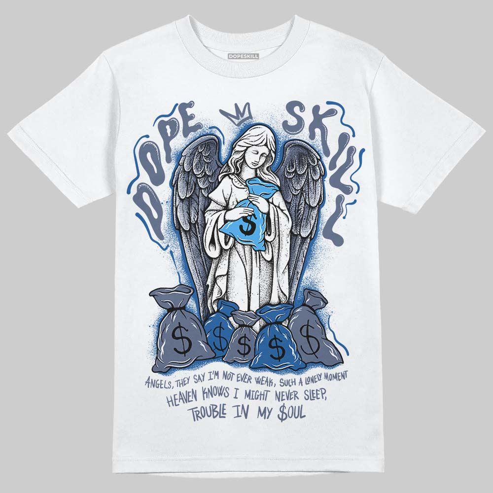 Diffused Blue 11s DopeSkill T-Shirt Angels Graphic
