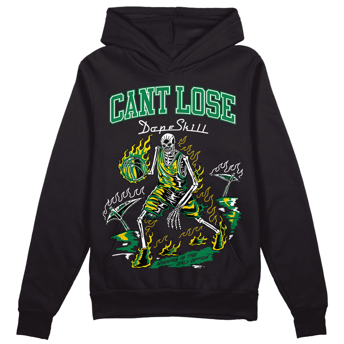 Lucky Green 5s DopeSkill Hoodie Sweatshirt Cant Lose Graphic
