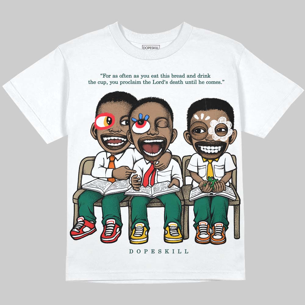 Oxidized Green 4s DopeSkill Oversize Print T-Shirt First Sunday Graphic