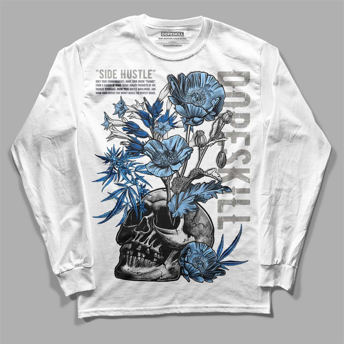 Cool Grey 6s DopeSkill Long Sleeve T-Shirt Side Hustle Graphic