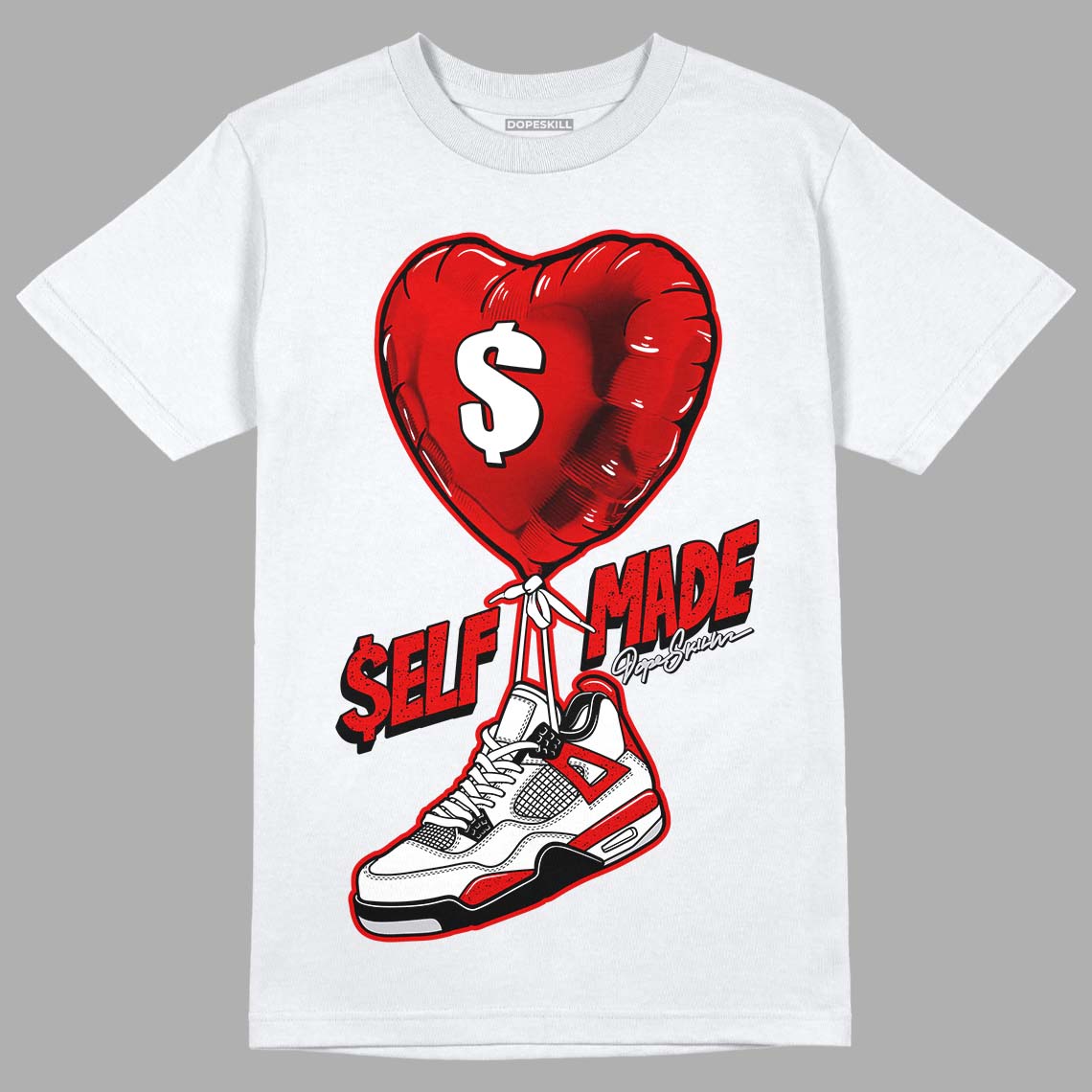 Red Cement 4S DopeSkill T-Shirt Self Made Graphic