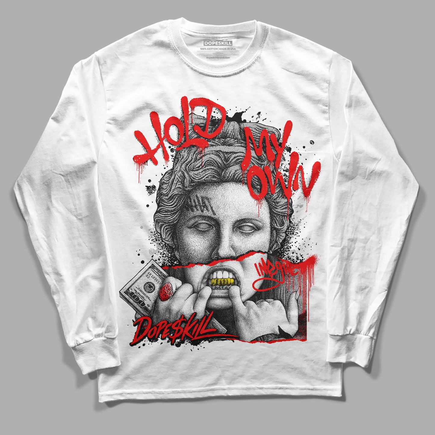 Panda White Black Dunk Low DopeSkill Long Sleeve T-Shirt Hold My Own Graphic