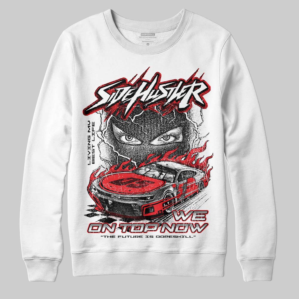 Black and White Collection DopeSkill Sweatshirt New Side Hustler Graphic