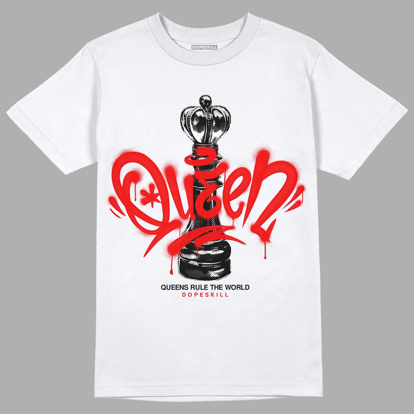 Cherry 12s DopeSkill T-Shirt Queen Chess Graphic