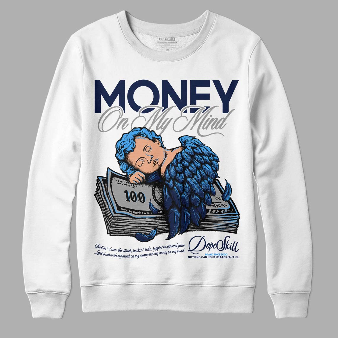 Midnight Navy 3s DopeSkill Sweatshirt MOMM Graphic