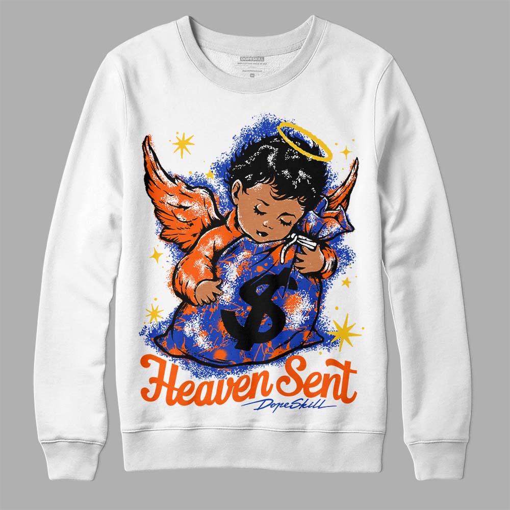 Dunk Futura Orange Blaze DopeSkill Sweatshirt Heaven Sent Graphic