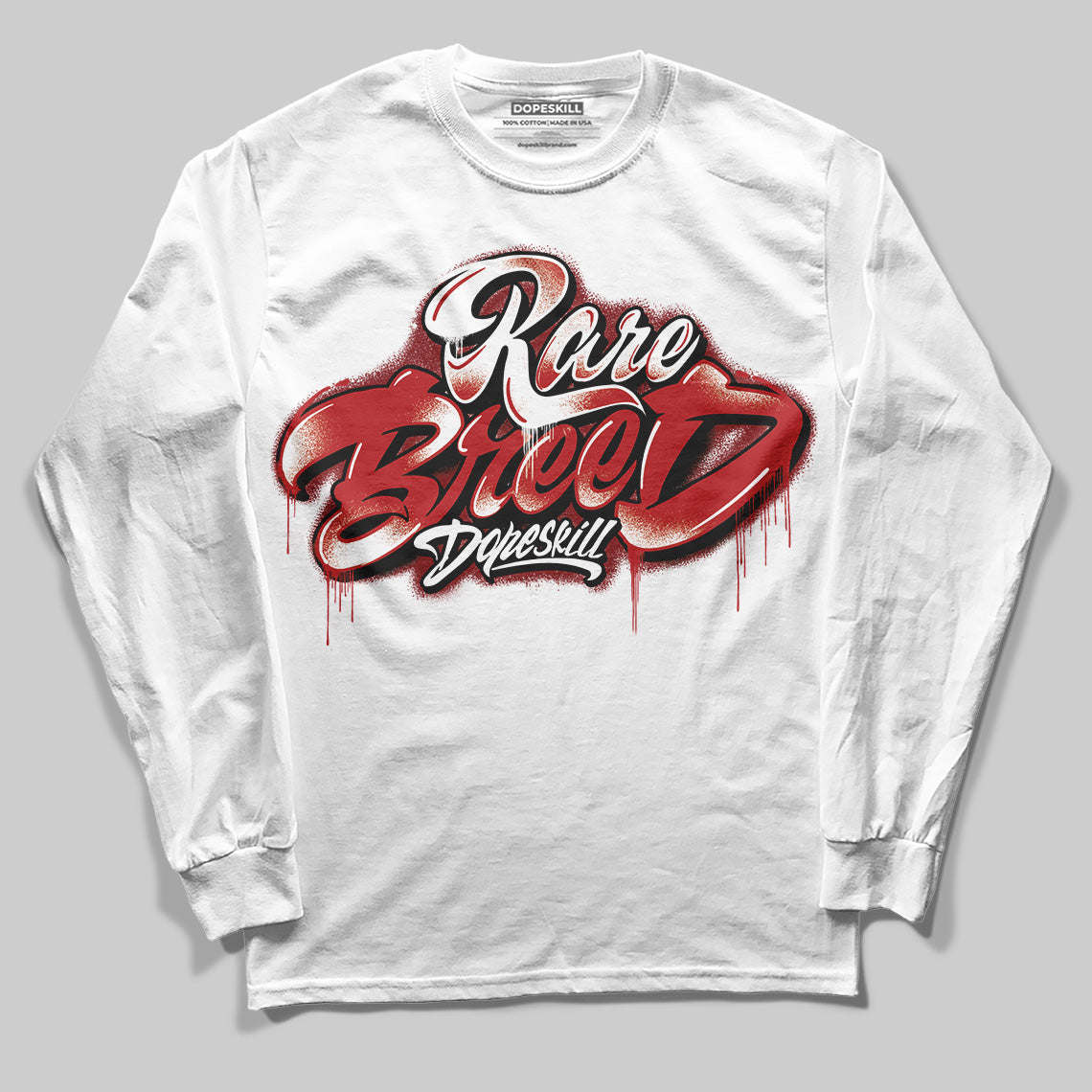 Flu Game 12s DopeSkill Long Sleeve T-Shirt Rare Breed Type Graphic