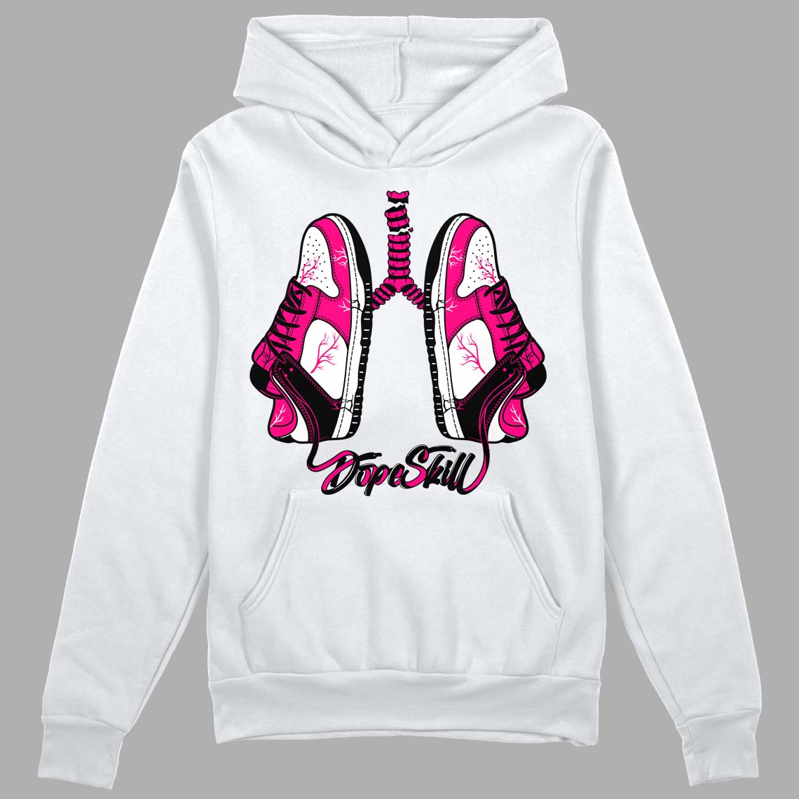 Fierce Pink 1s DopeSkill Hoodie Sweatshirt Breathe Graphic