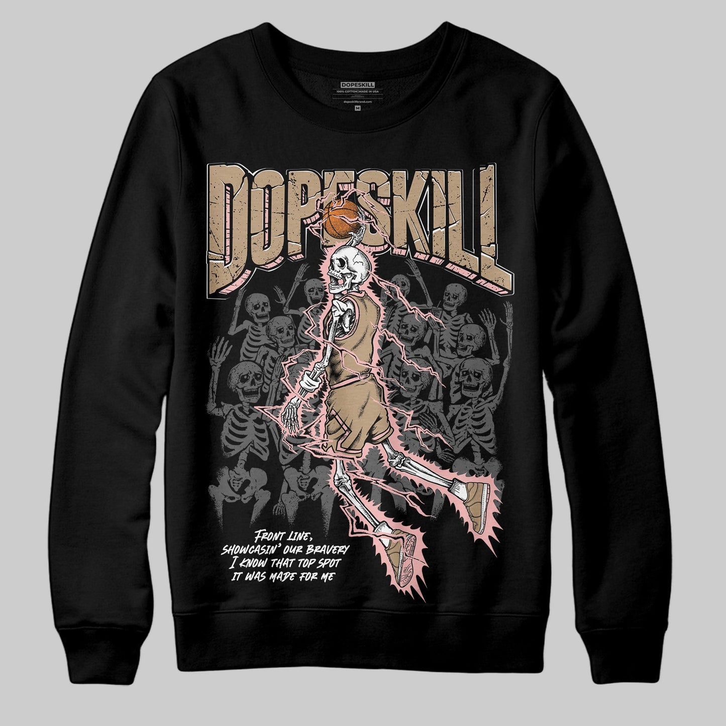 AIR FORCE 1 LINEN DopeSkill Sweatshirt Thunder Dunk Graphic