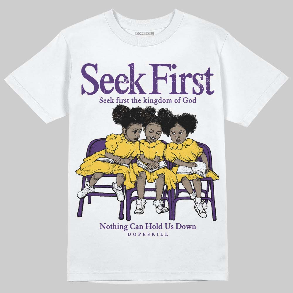 Field Purple 12s DopeSkill T-Shirt New Seek First Graphic