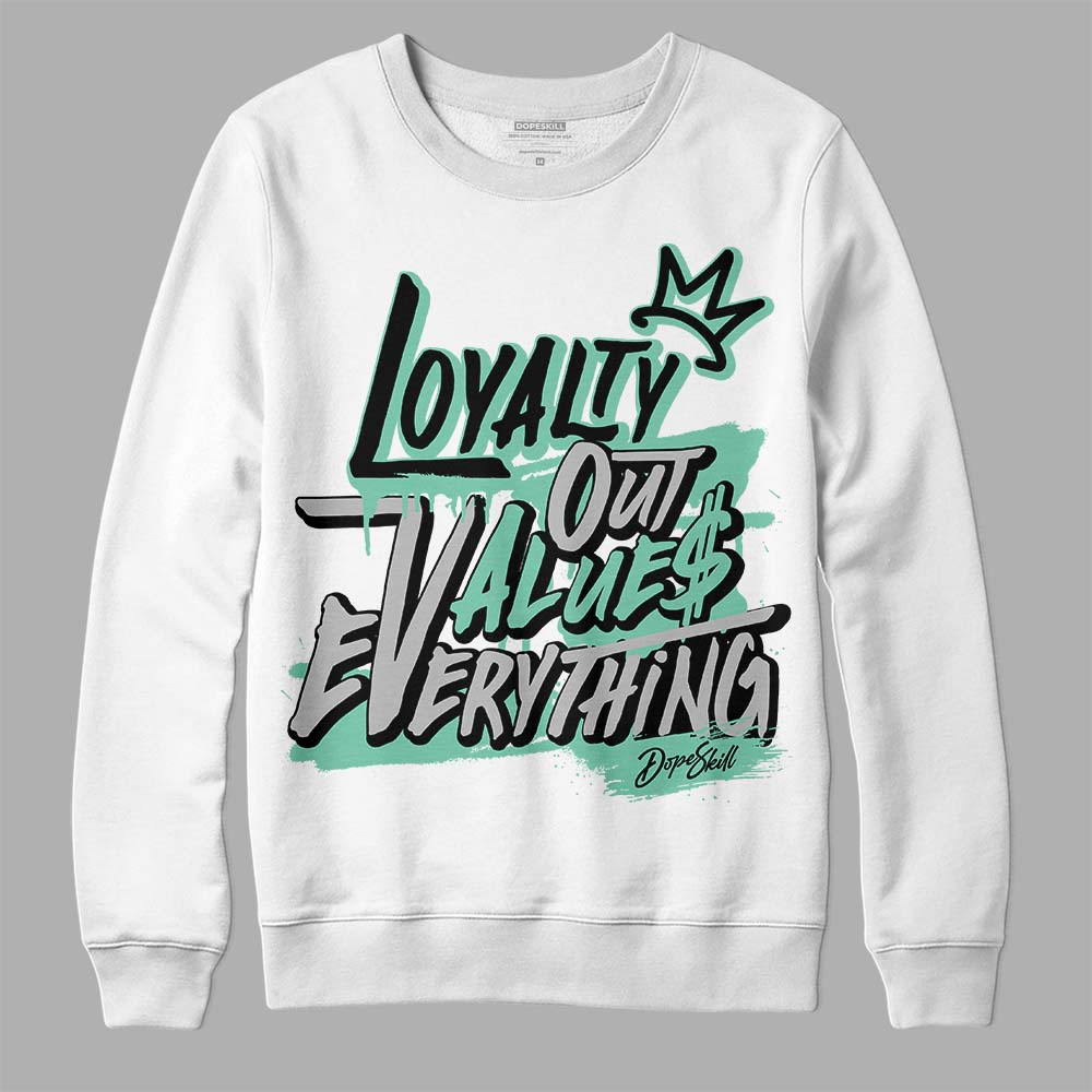 Green Glow 3s DopeSkill Sweatshirt LOVE Graphic