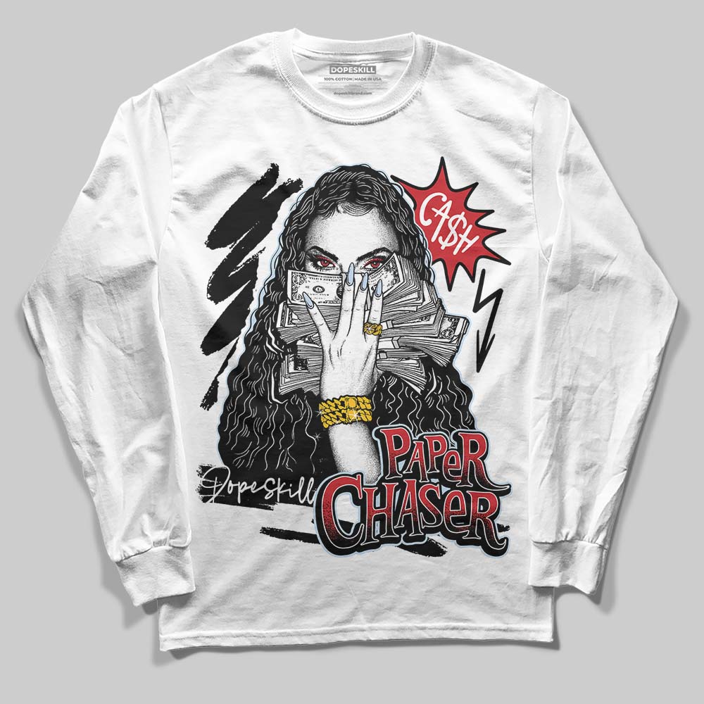 Black Metallic Reimagined 5s DopeSkill Long Sleeve T-Shirt NPC Graphic