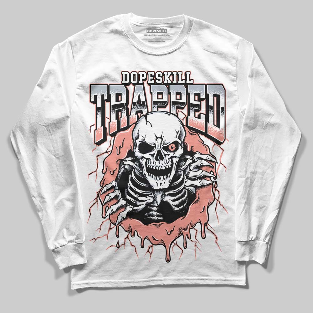 Crimson Bliss 5s DopeSkill Long Sleeve T-Shirt Trapped Halloween Graphic