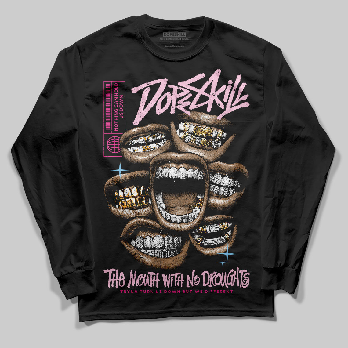 Doernbecher 6s DopeSkill Long Sleeve T-Shirt The Mouth With No Droughts Graphic