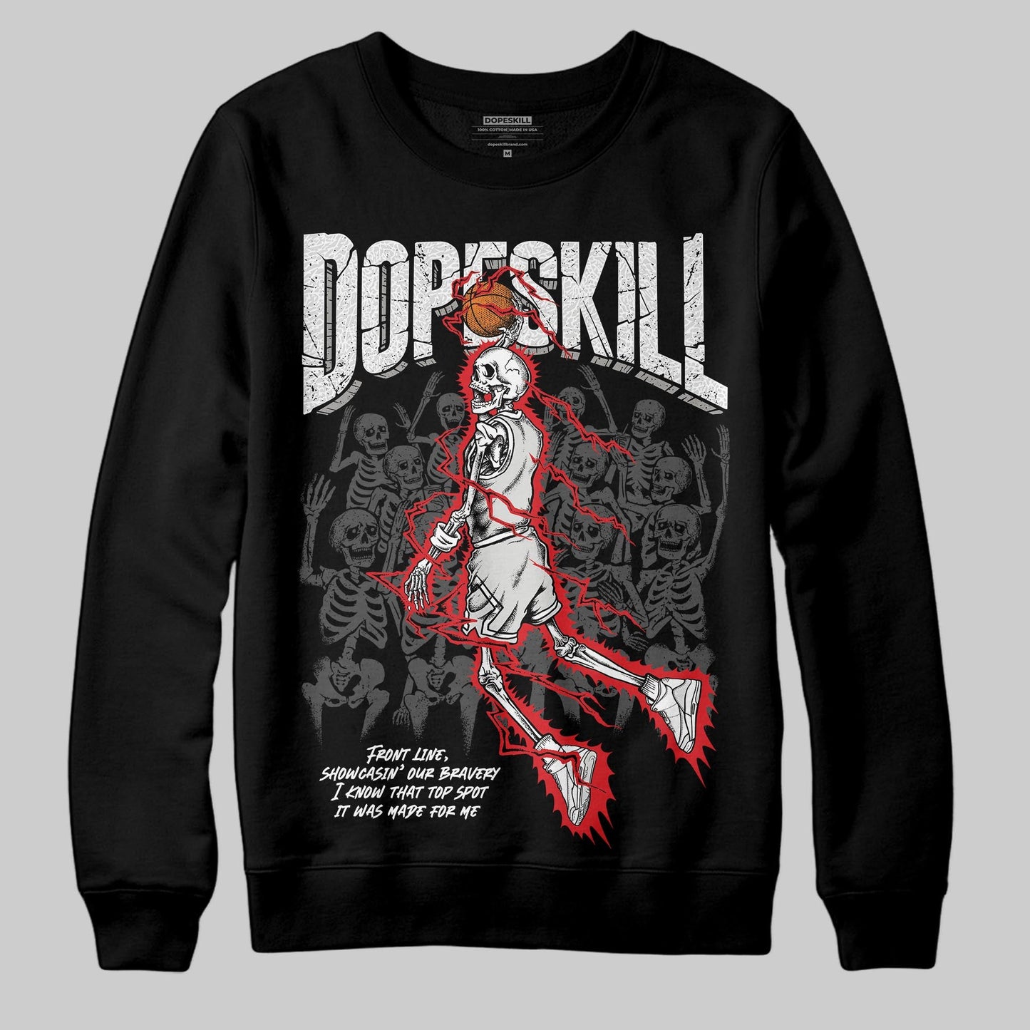 Pure Money 3s DopeSkill Sweatshirt Thunder Dunk Graphic