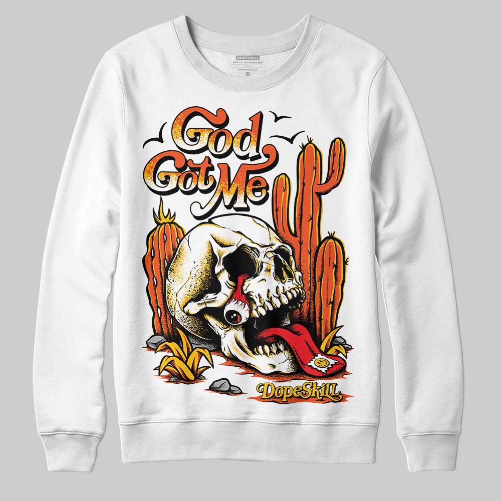 Orange Milk DopeSkill Sweatshirt God Got Me Graphic