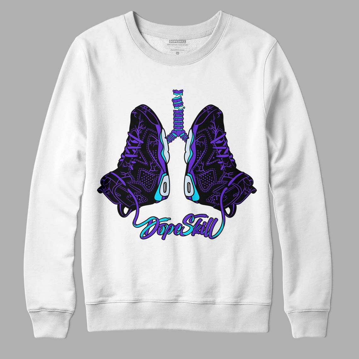 Aqua 6s DopeSkill Sweatshirt Breathe Graphic