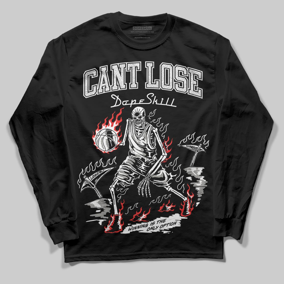 Pure Money 3s DopeSkill Long Sleeve T-Shirt Cant Lose Graphic