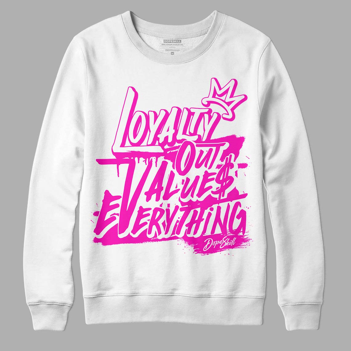 Dunk Low Active Fuchsia DopeSkill Sweatshirt LOVE Graphic