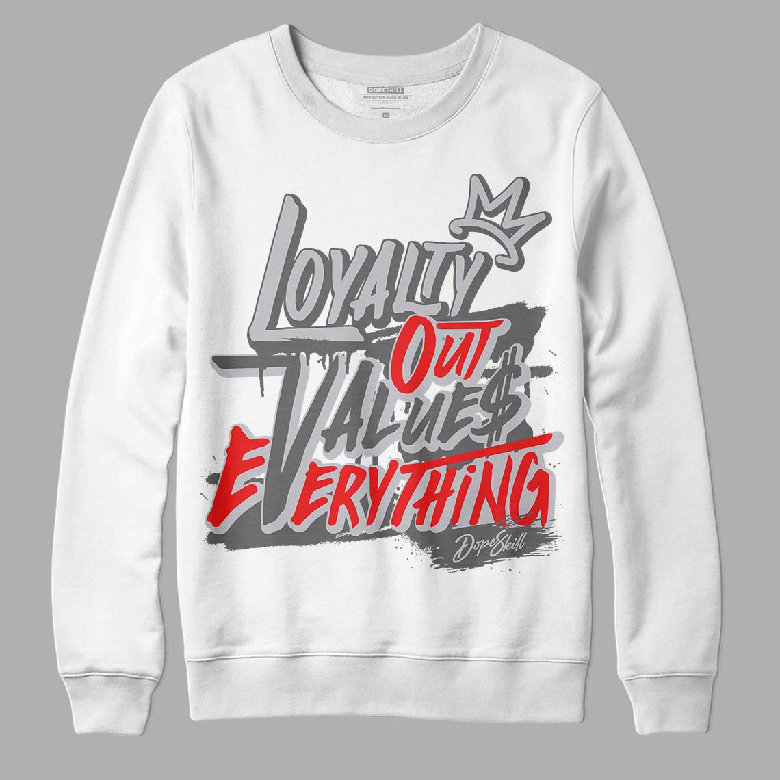 Grey Collection DopeSkill Sweatshirt LOVE Graphic