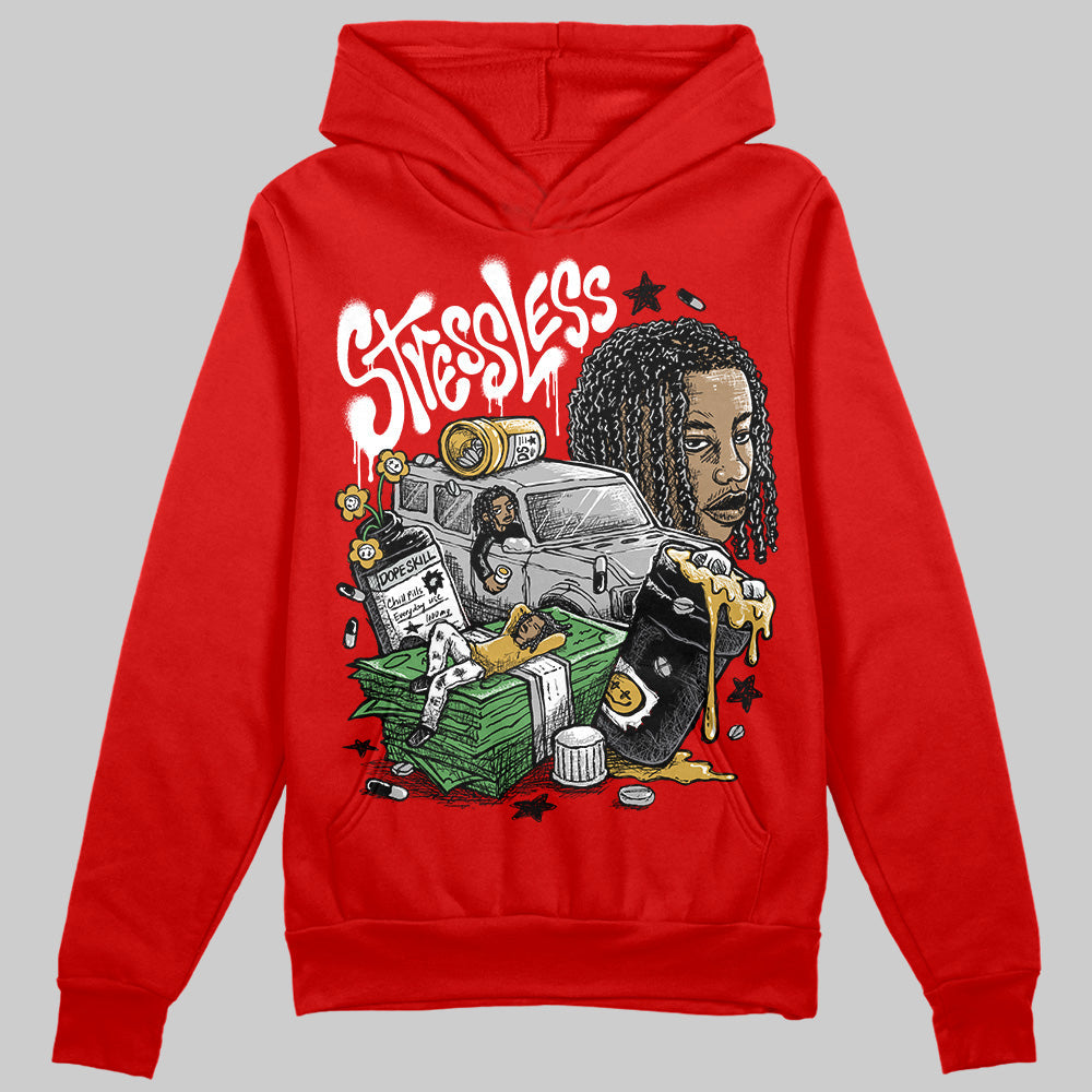 Bred Velvet 11s DopeSkill Red Hoodie Sweatshirt Stressless Graphic