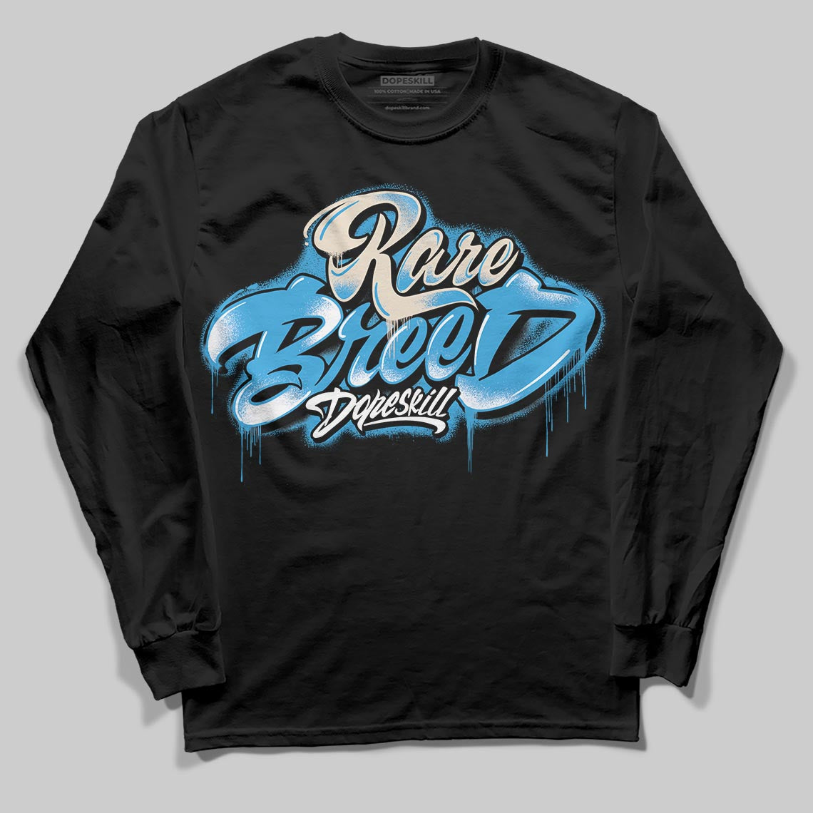 UNC Reimagined 1s DopeSkill Long Sleeve T-Shirt Rare Breed Type Graphic
