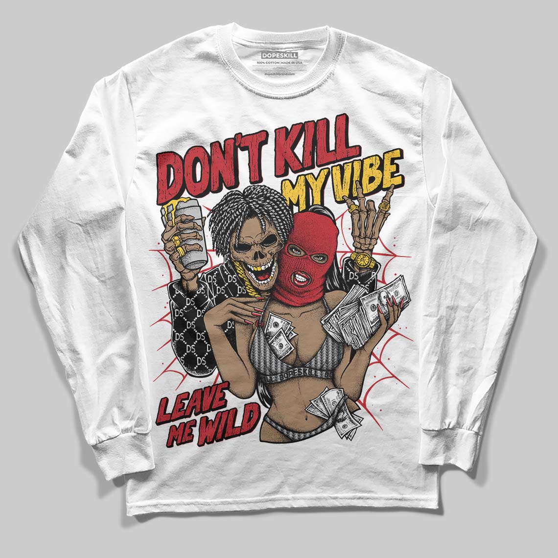 Ferrari 14s DopeSkill Long Sleeve T-Shirt Don't Kill My Vibe Graphic