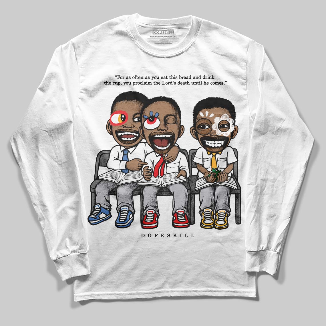 Grey Collection DopeSkill Long Sleeve T-Shirt First Sunday Graphic