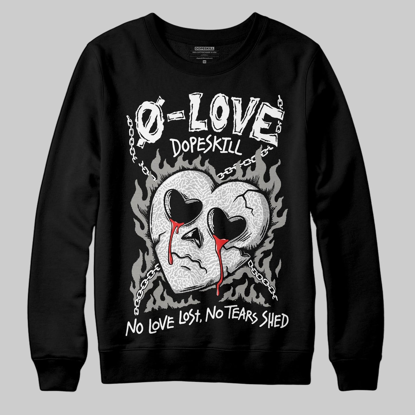 Pure Money 3s DopeSkill Sweatshirt Crying Heart Graphic