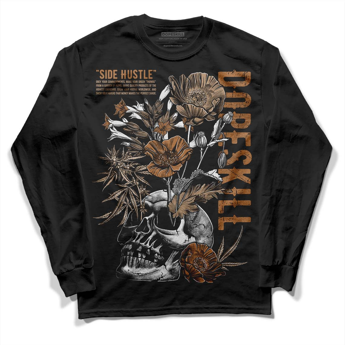 Palomino 3s DopeSkill Long Sleeve T-Shirt Side Hustle Graphic