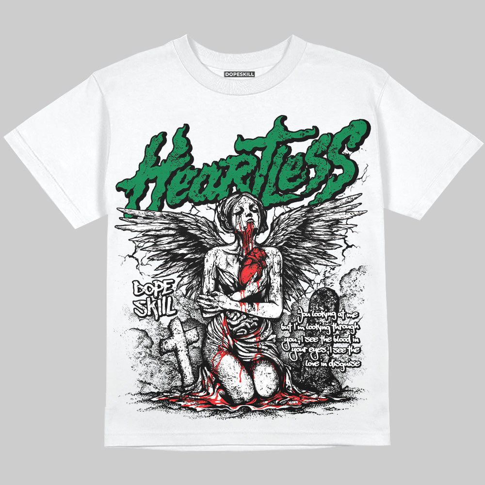 Lucky Green 5s DopeSkill Oversize Print T-Shirt Heartless Graphic