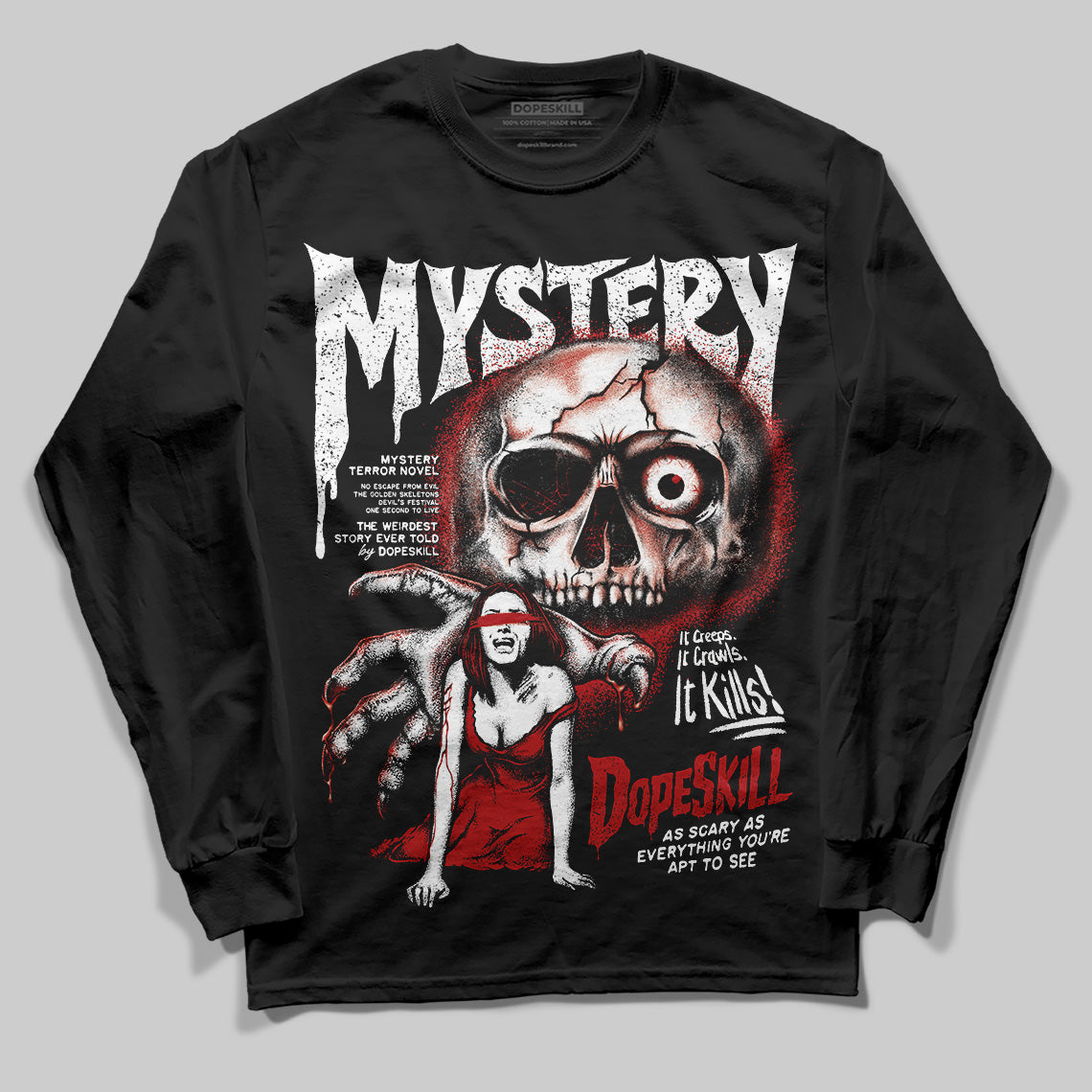 Black Toe Reimagined 1s DopeSkill Long Sleeve T-Shirt Mystery Ghostly Grasp Graphic
