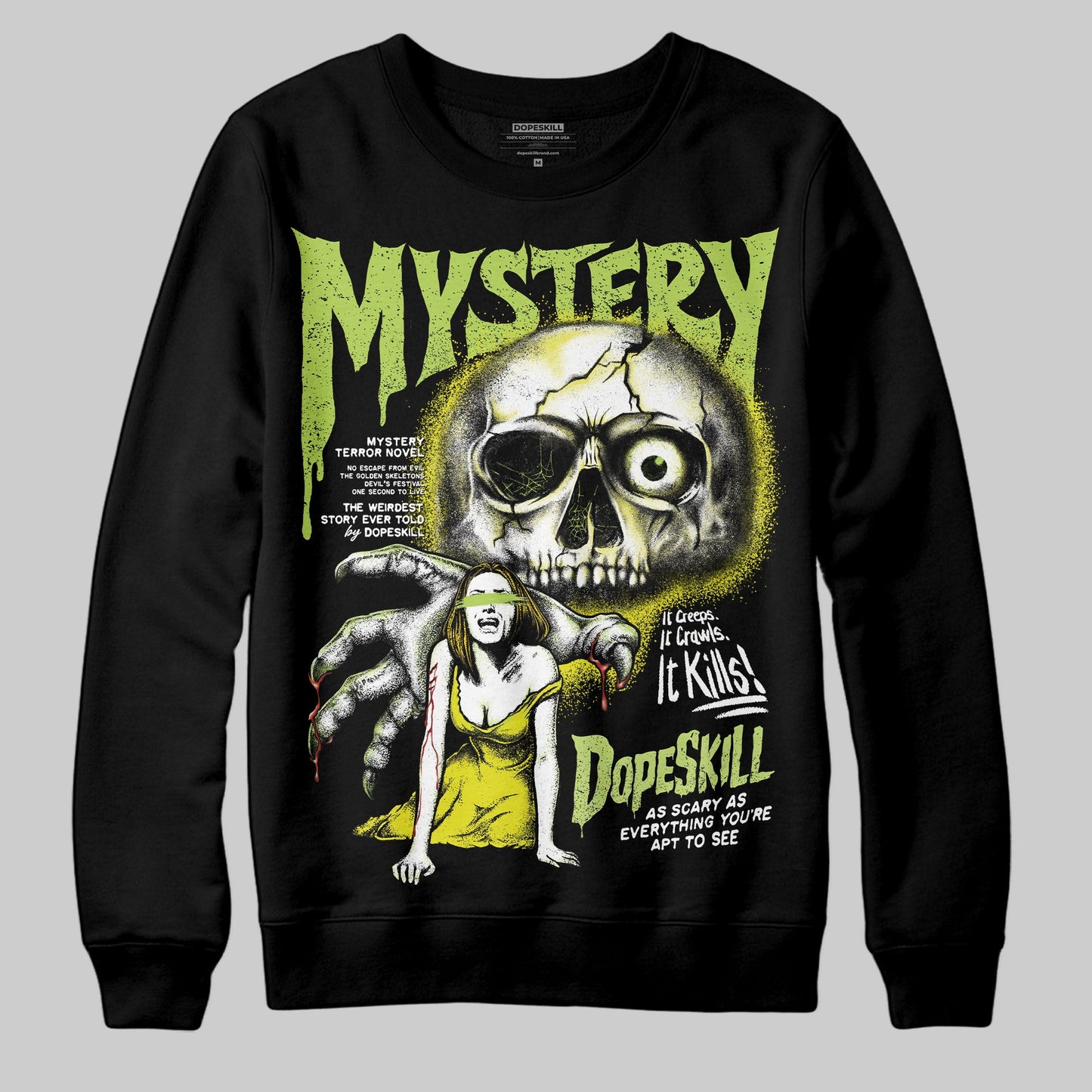 Bright Cactus 13s DopeSkill Sweatshirt Mystery Ghostly Grasp Graphic