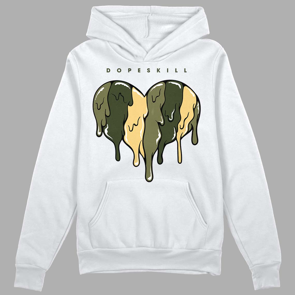 Craft Olive 4s DopeSkill Hoodie Sweatshirt Slime Drip Heart Graphic