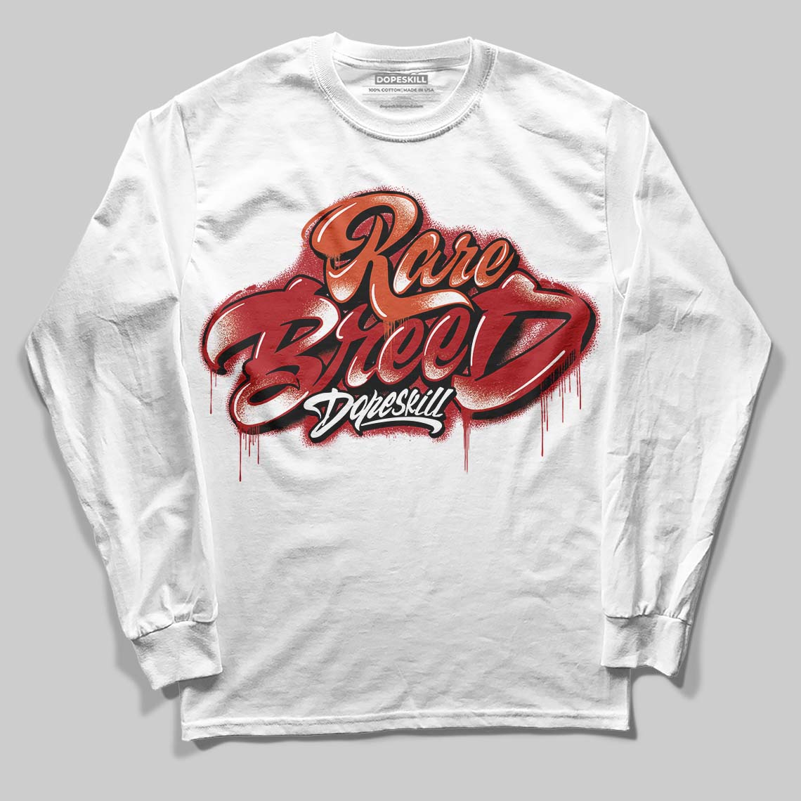 Brick By Brick 4s DopeSkill Long Sleeve T-Shirt Rare Breed Type Graphic