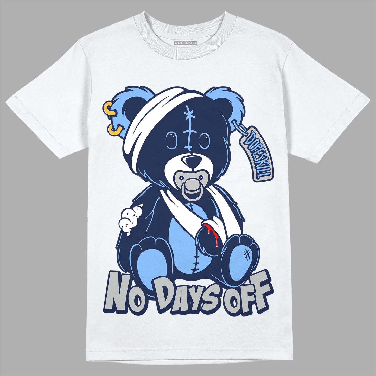 Midnight Navy 5s DopeSkill T-Shirt Hurt Bear Graphic